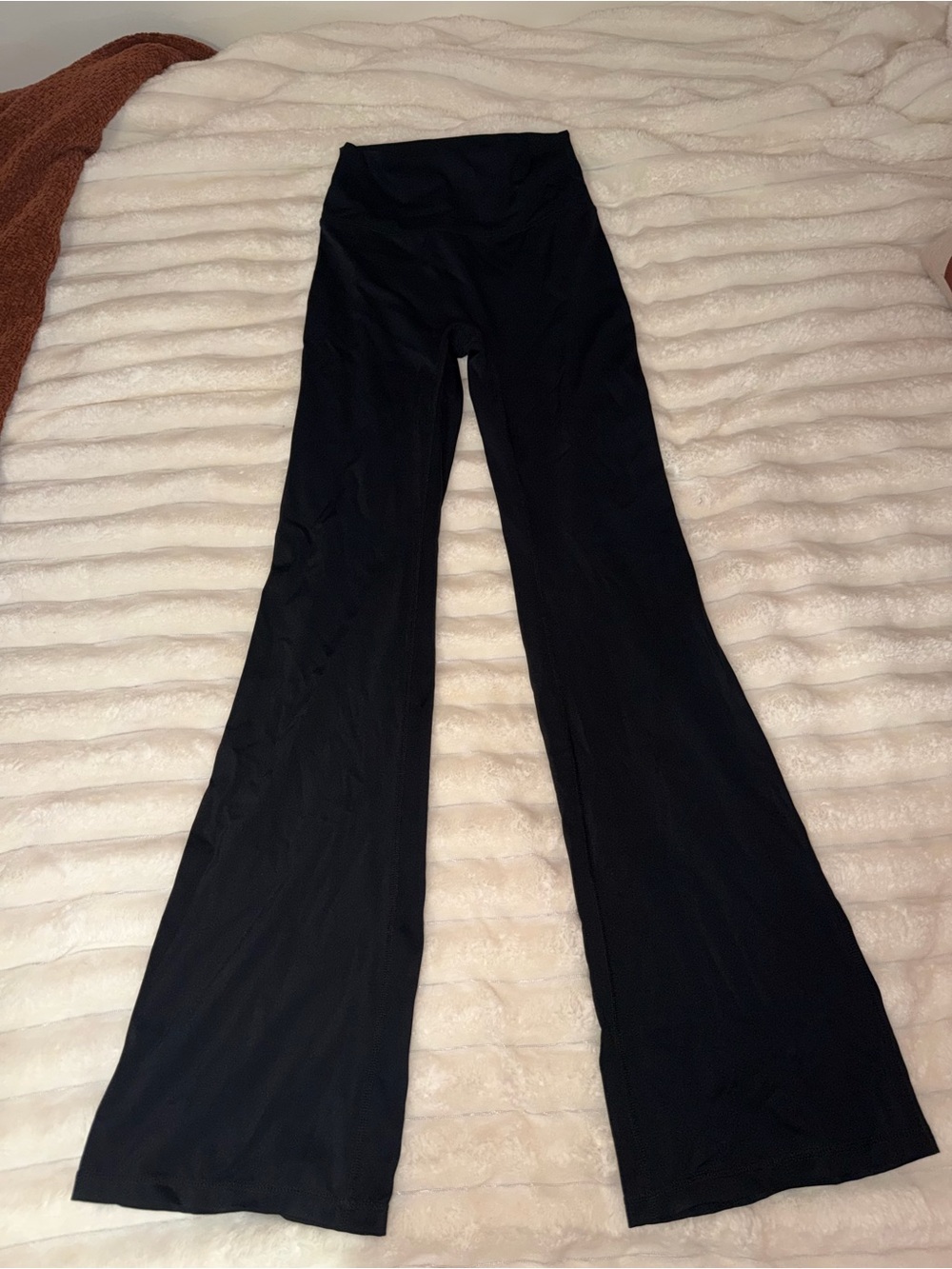 SHEIN High-Waist Black Flared Yoga Pants
